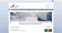 Desktop Screenshot of fachverband-segeln-bremen.de